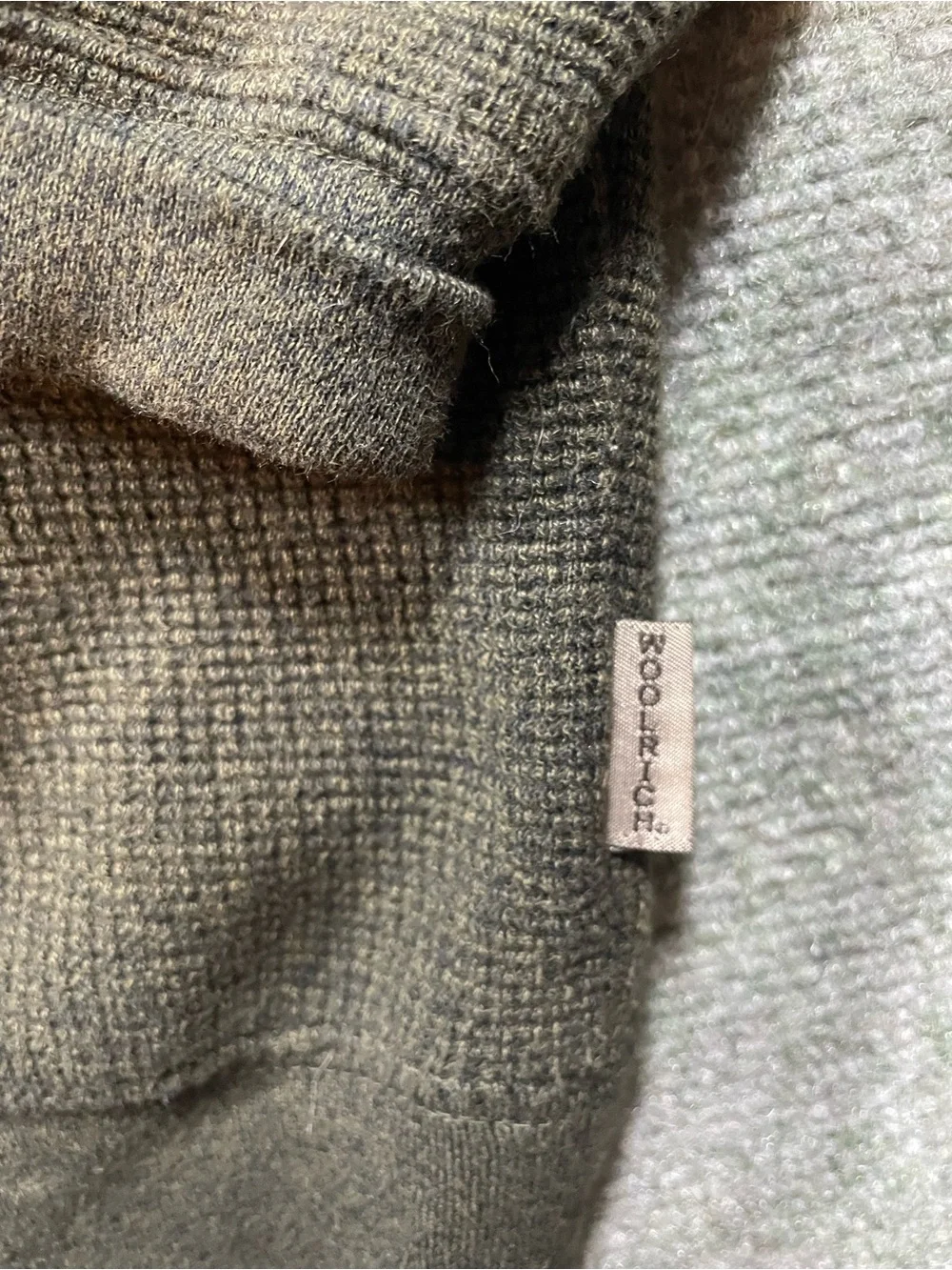 Woolrich zip knit